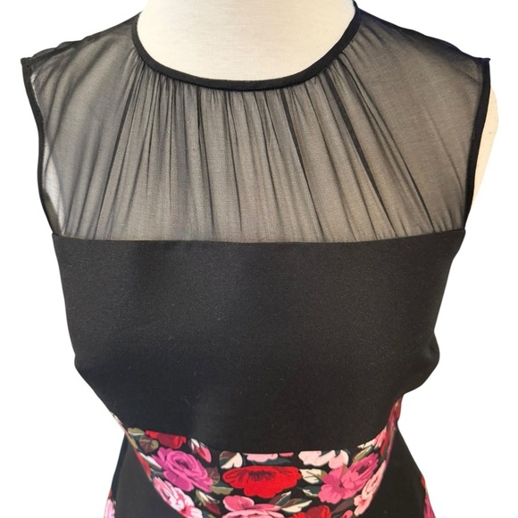 Kate Spade Madison Ave Collection Salon Rose Palma A Line Sleeveless Midi Size 6 - Picture 7 of 10